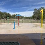 The splash pad at Future Heroes Camp.